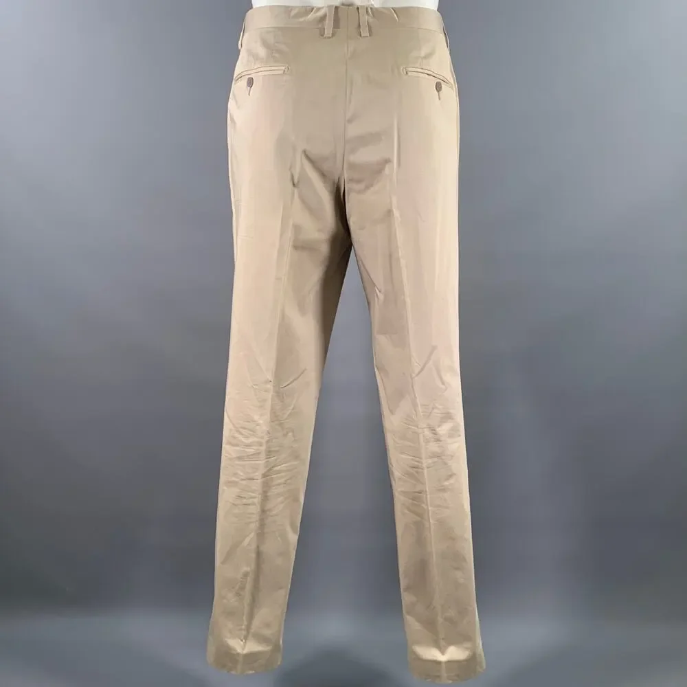 DOLCE & GABBANA Size 46 Khaki Notch Lapel Suit
